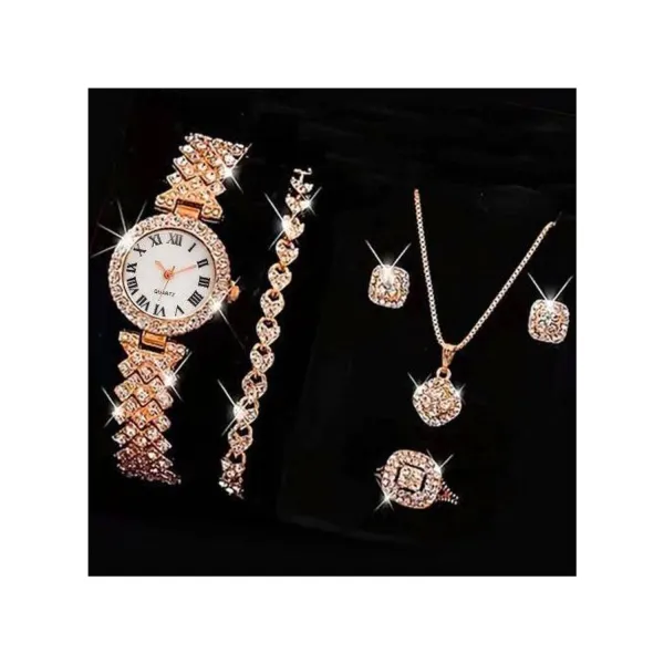 5-piece set of fashionable and luxurious jewellery