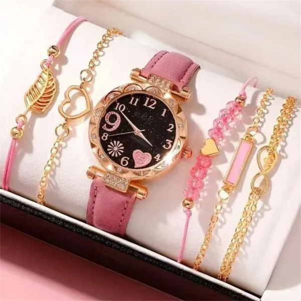 Ladies Dating Set Gift Simple Watch Bracelet 6-pie
